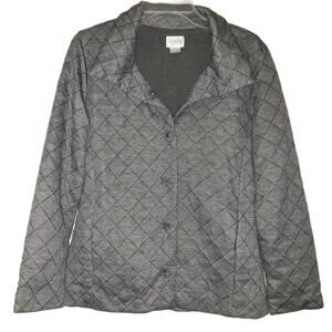 2/20 SALE  Chico's quilted gray jacket